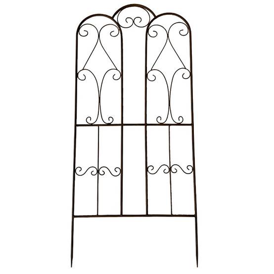 La Grande Prairie - Treillage jardin fer Cathédrale 50x110cm - Image 2