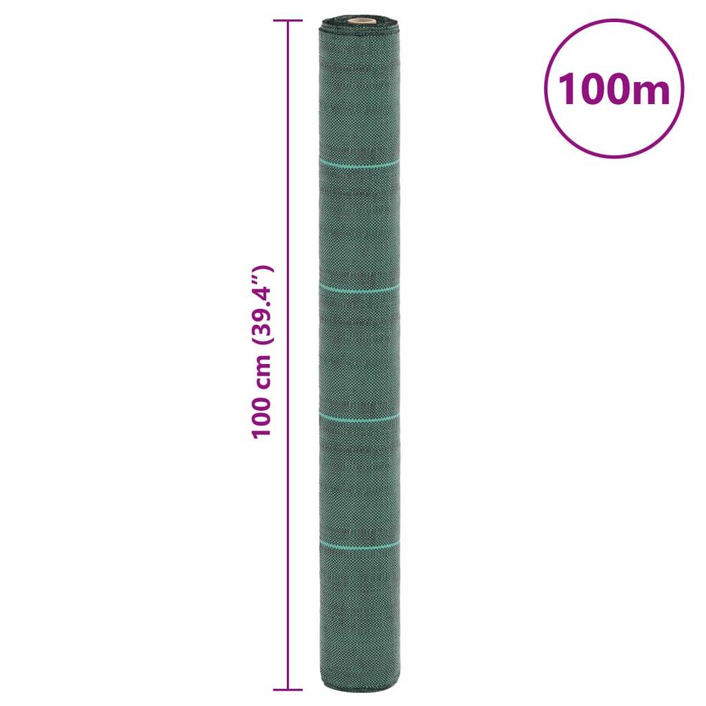 Toile de Paillage Polypropylène pour Jardin Potager Bloque Mauvaises Herbes 1x100 m Vert - ComfortXL Outdoor Living - Image 8