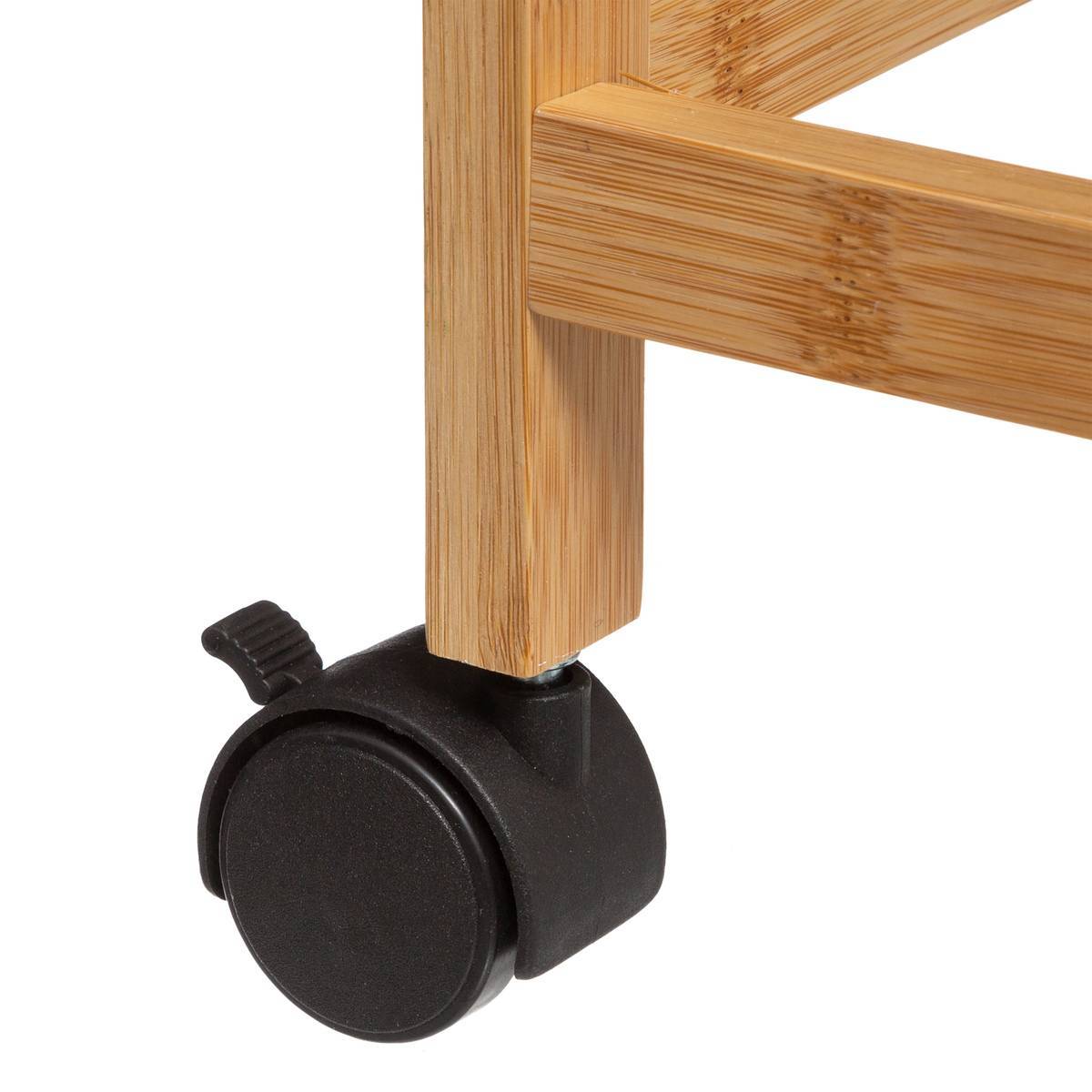 Importdistrib - Desserte étroite 3 niveaux "Black bambou" - 5five - Image 3