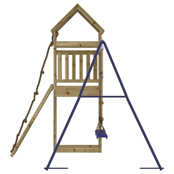Aire de jeux d'extérieur - Jeu Plein air enfant bois de pin imprégné-JU1563 - Image 6