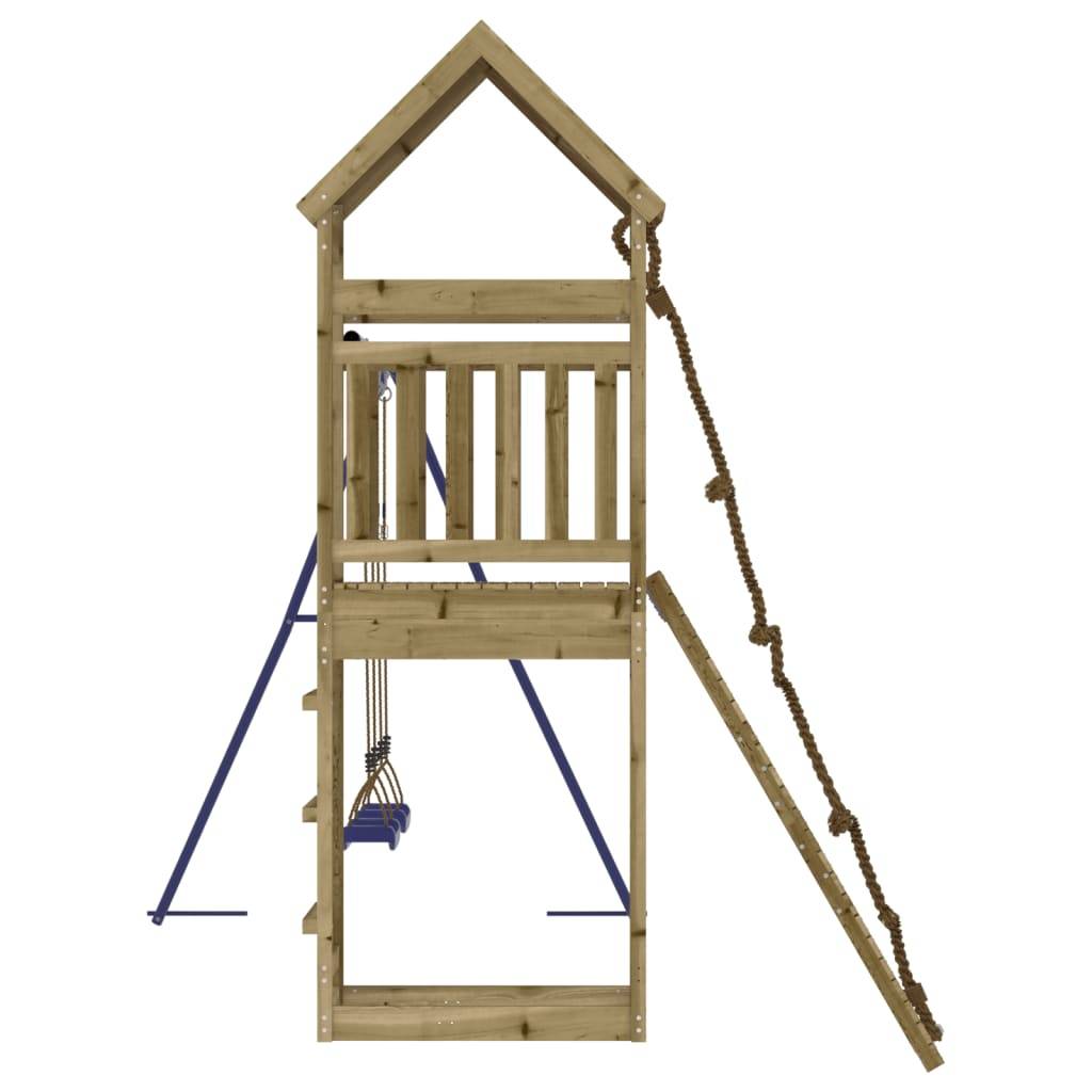 Aire de jeux d'extérieur - Jeu Plein air enfant bois de pin imprégné-JU1563 - Image 7