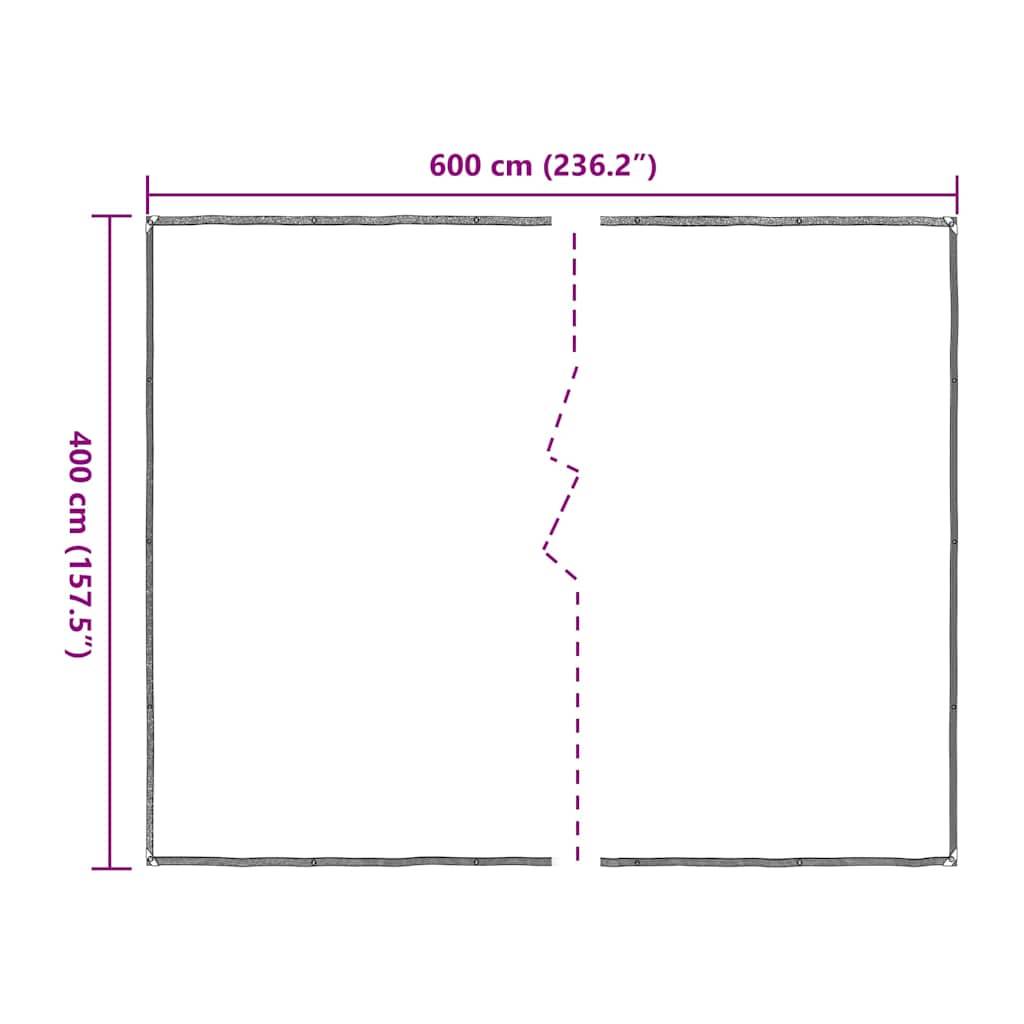 Toile Étanche Transparente en Polyéthylène avec Œillets et Bords Cousus pour Balcon 4x6 m – ComfortXL Outdoor Living - Image 10