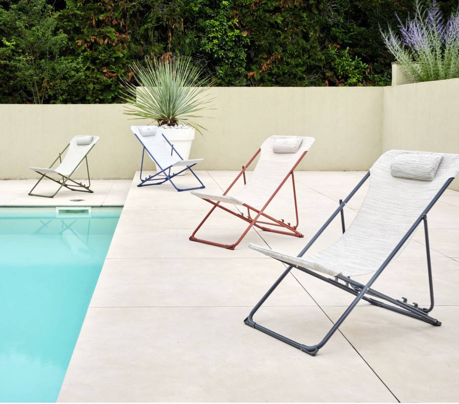 Ozalide - Lot de 6 Chiliennes en acier terracotta SUNNY - Image 4