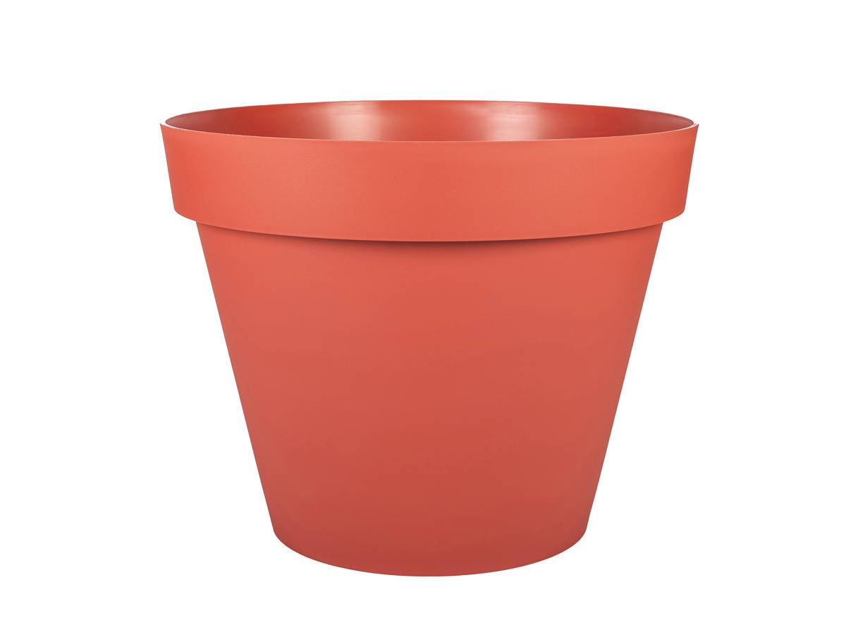 Eda - Pot de fleurs rond Toscane Ø 60 x H.47 cm - Orange terre battue - Eda - Image 1