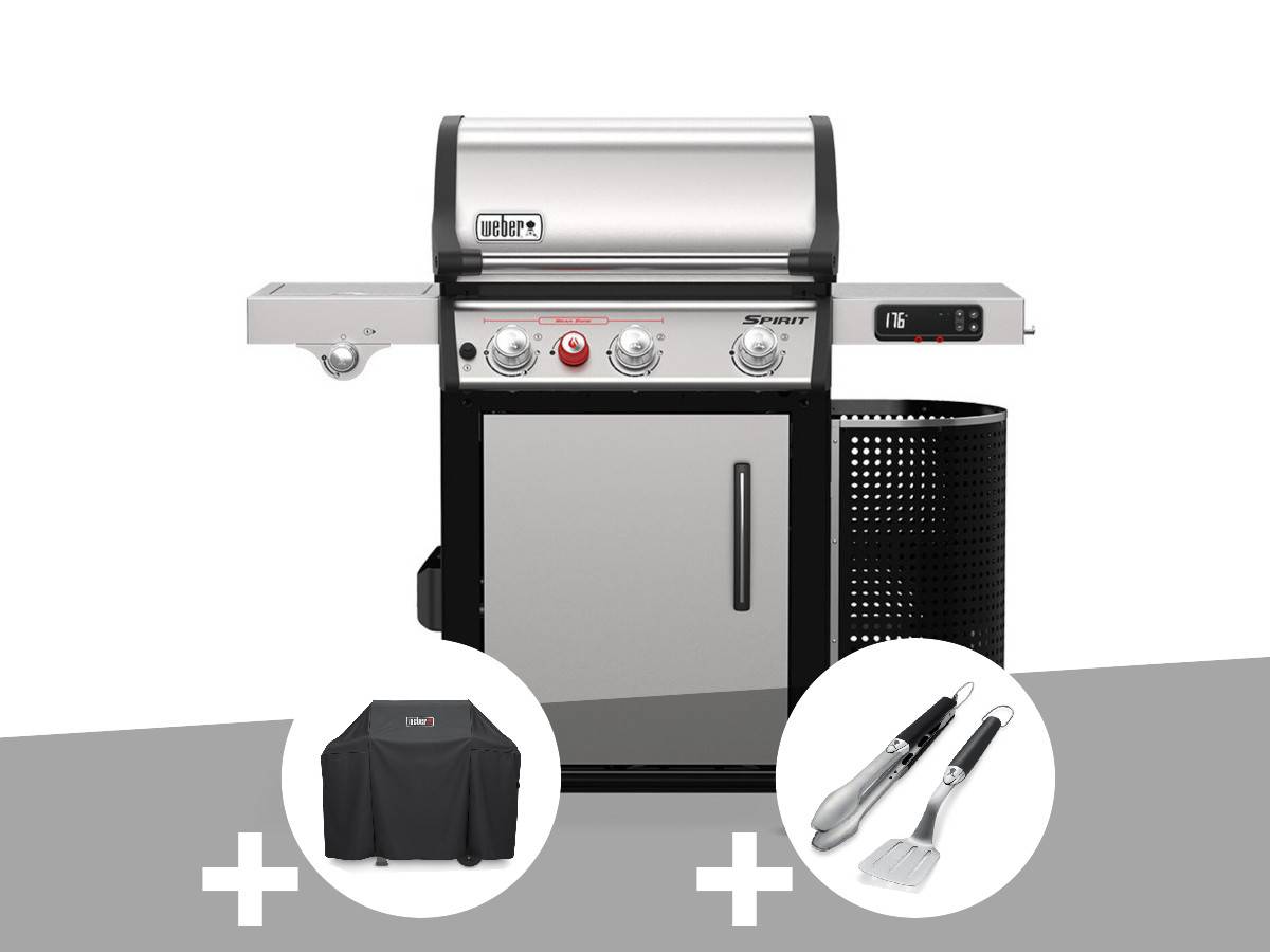 Weber - Barbecue gaz Spirit Premium SPX-335 GBS + Housse + Kit ustensiles Premium 2 pièces - Weber - Image 1