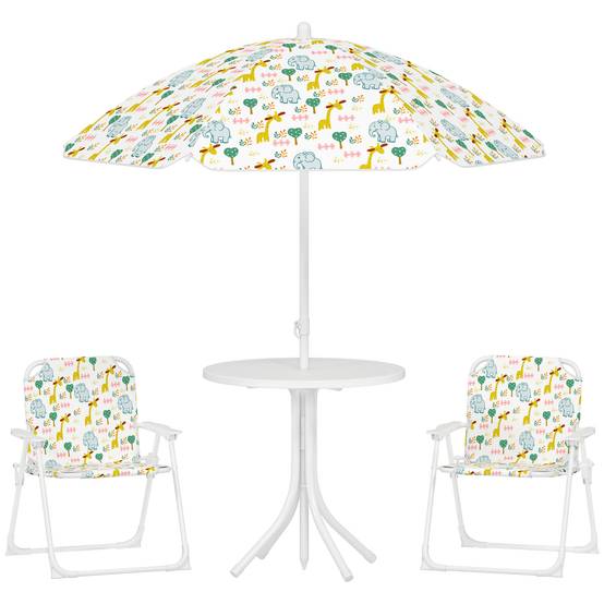 Outsunny - Salon de jardin enfant pliable - Image 1