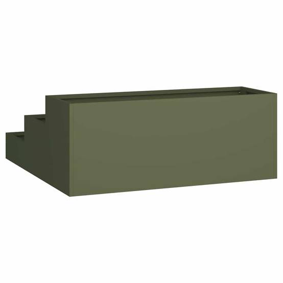 Cache-pot | Bac à fleurs de jardin Vert olive 90 x 90 x 35 cm - Image 5