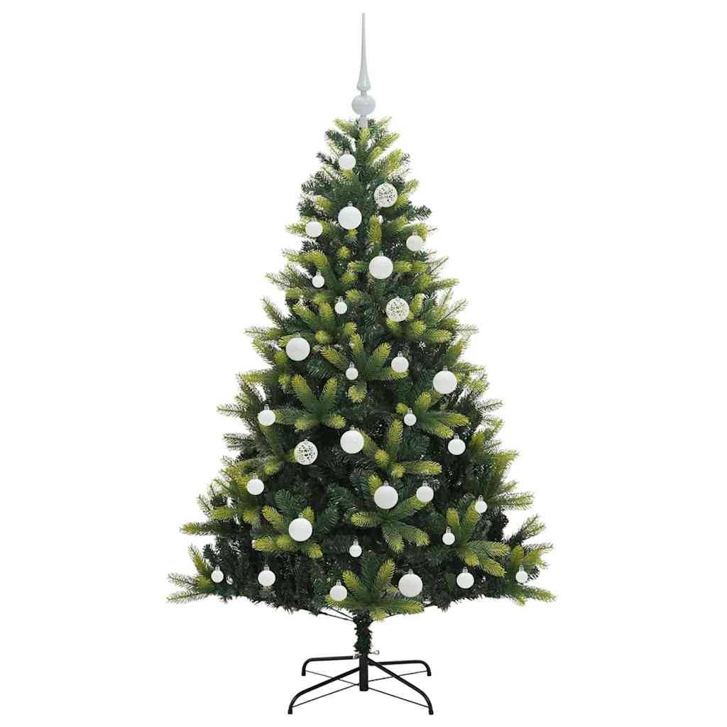 Sapin de Noël | Arbre de Noël artificiel à charnières 150 LED Vert 150 cm Maison Chic - Image 4