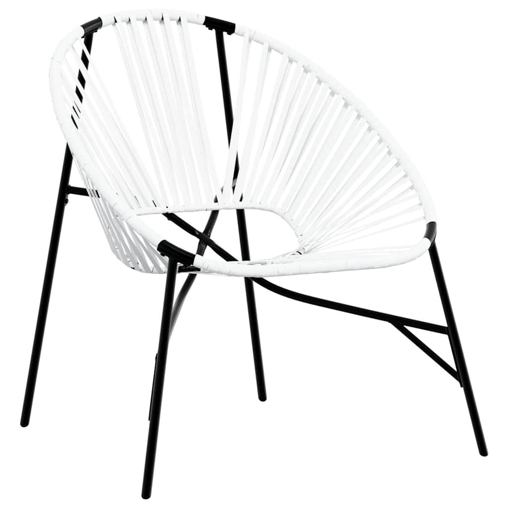 Prolenta Premium - Chaises de jardin rotin blanc 77 x 68,5 x 82 cm - Prolenta premium p337.9 - Image 1