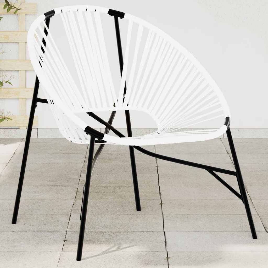 Prolenta Premium - Chaises de jardin rotin blanc 77 x 68,5 x 82 cm - Prolenta premium p337.0 - Image 1
