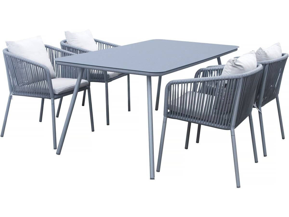 Habitat Et Jardin - Salon De Jardin Repas "léna" - 194 X 70 X 73 Cm - Grise -habitat Et Jardin - Image 1