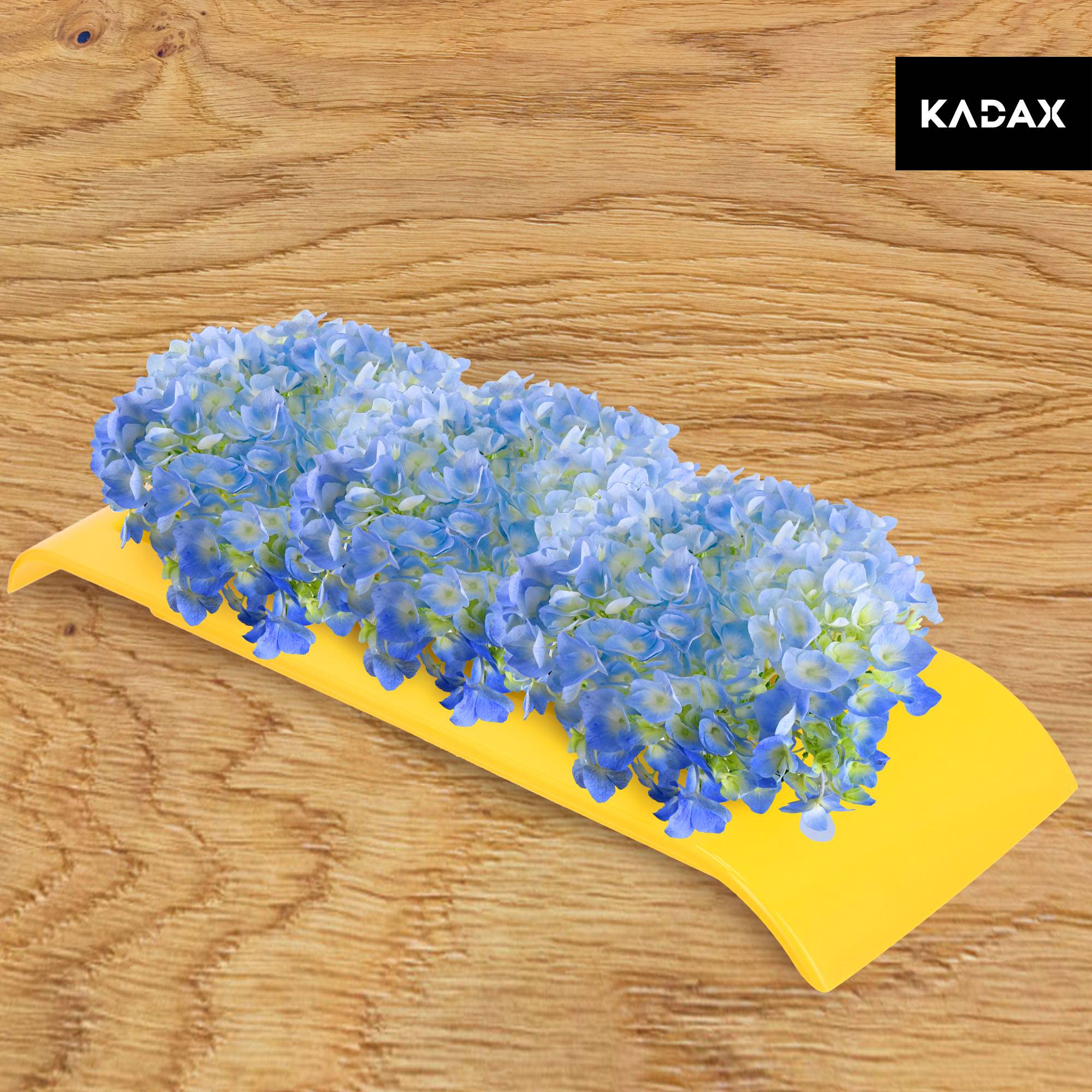 Ikebana en plastique - Pot de fleurs - Pot de fleurs japonais - Dimensions: 47 cm - Jaune - Image 6