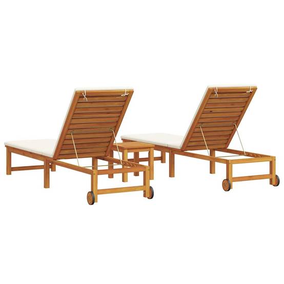 PANGIVO - Transat bois d'acacia marron 202 x 53 x 89 cm, Poids :36.6kg - PANGIVO - Image 6
