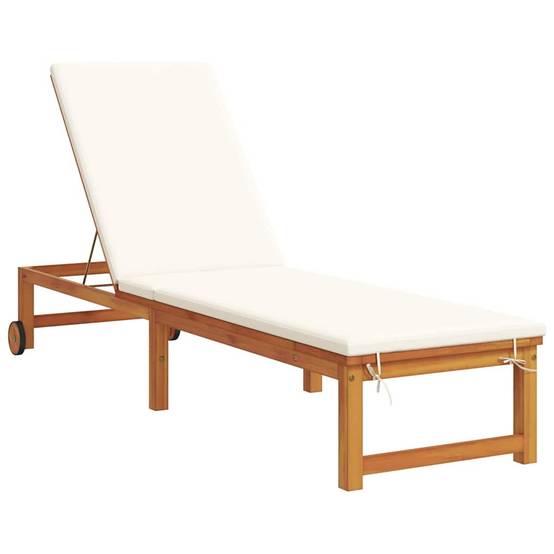 PANGIVO - Transat bois d'acacia marron 202 x 53 x 89 cm, Poids :36.6kg - PANGIVO - Image 4
