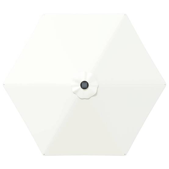 Parasol de jardin polyester crème 296 x 296 x 235 cm - PANGIVO - Image 5