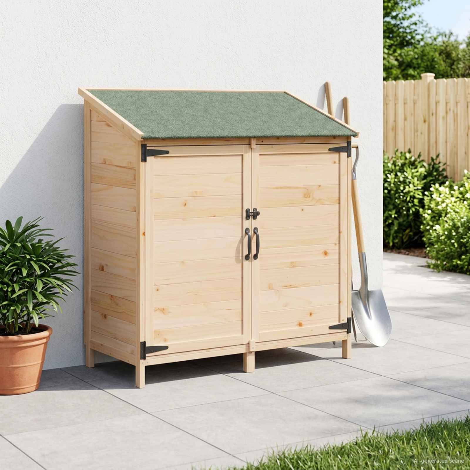 Vidaxl - Abri de jardin Naturel 106,5 x 56 x 113,5 cm Bois d'ingénierie vidaXL 42033440 - Image 1