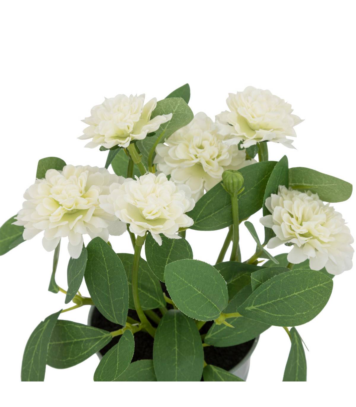 Fleurs artificielles dans un pot en zinc D 15 x H 19 cm - Image 2