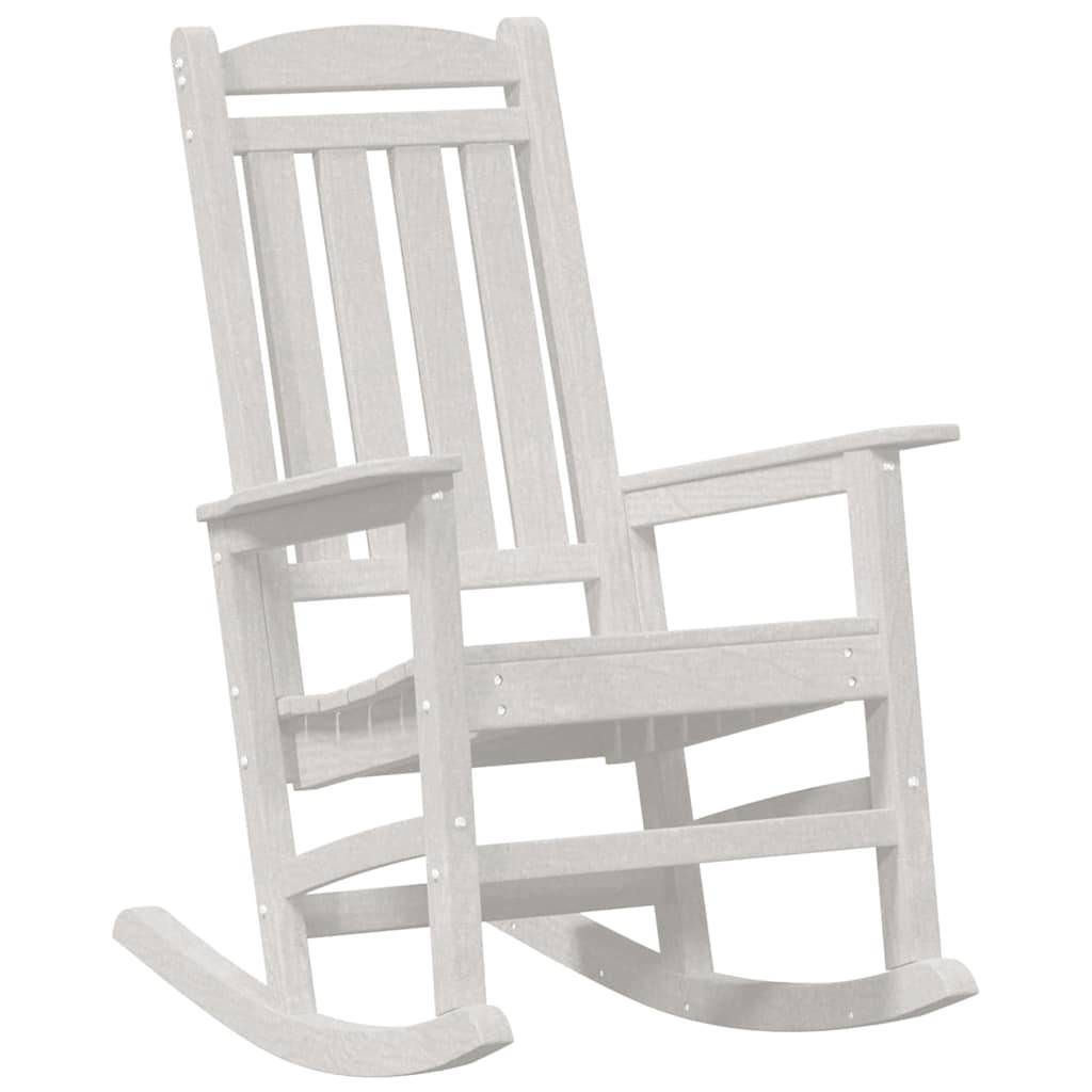 Maison Chic - 3 pcs Fauteuil de jardin - Chaise Rocking chair Blanc 38 x 38 x 46 cm Plastique - Image 5