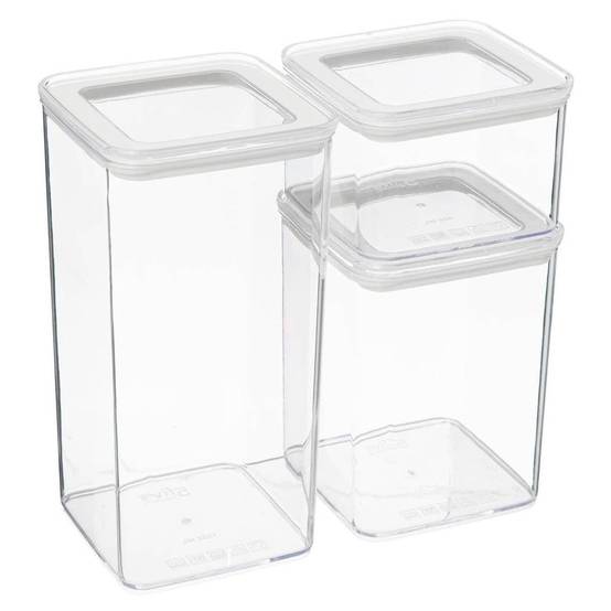 Lot de 3 Boîtes de Conservation "Eske" 3L Transparent - Image 1