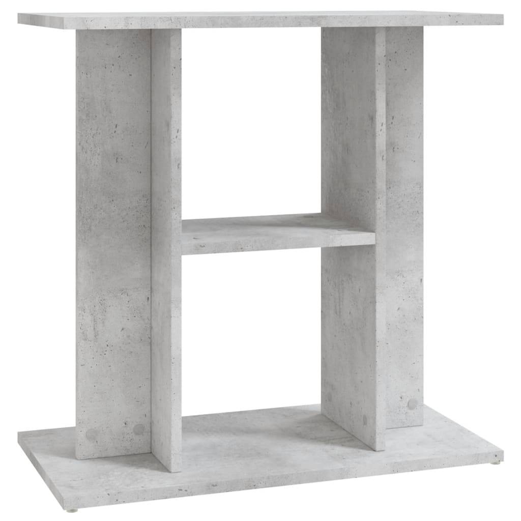 Meuble Aquarium Bois d'Ingénierie Support de Rangement 60x30x60cm Gris Béton - ComfortXL Outdoor Living - Image 2