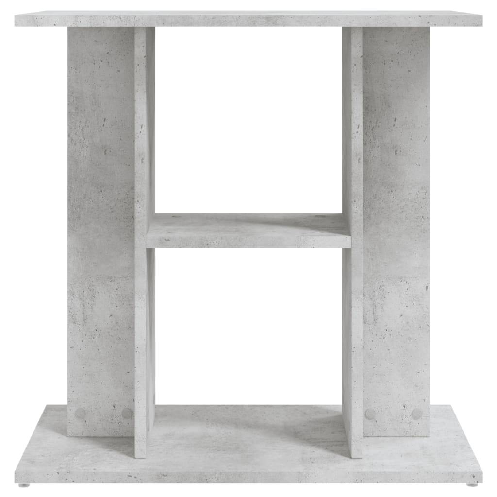 Meuble Aquarium Bois d'Ingénierie Support de Rangement 60x30x60cm Gris Béton - ComfortXL Outdoor Living - Image 4