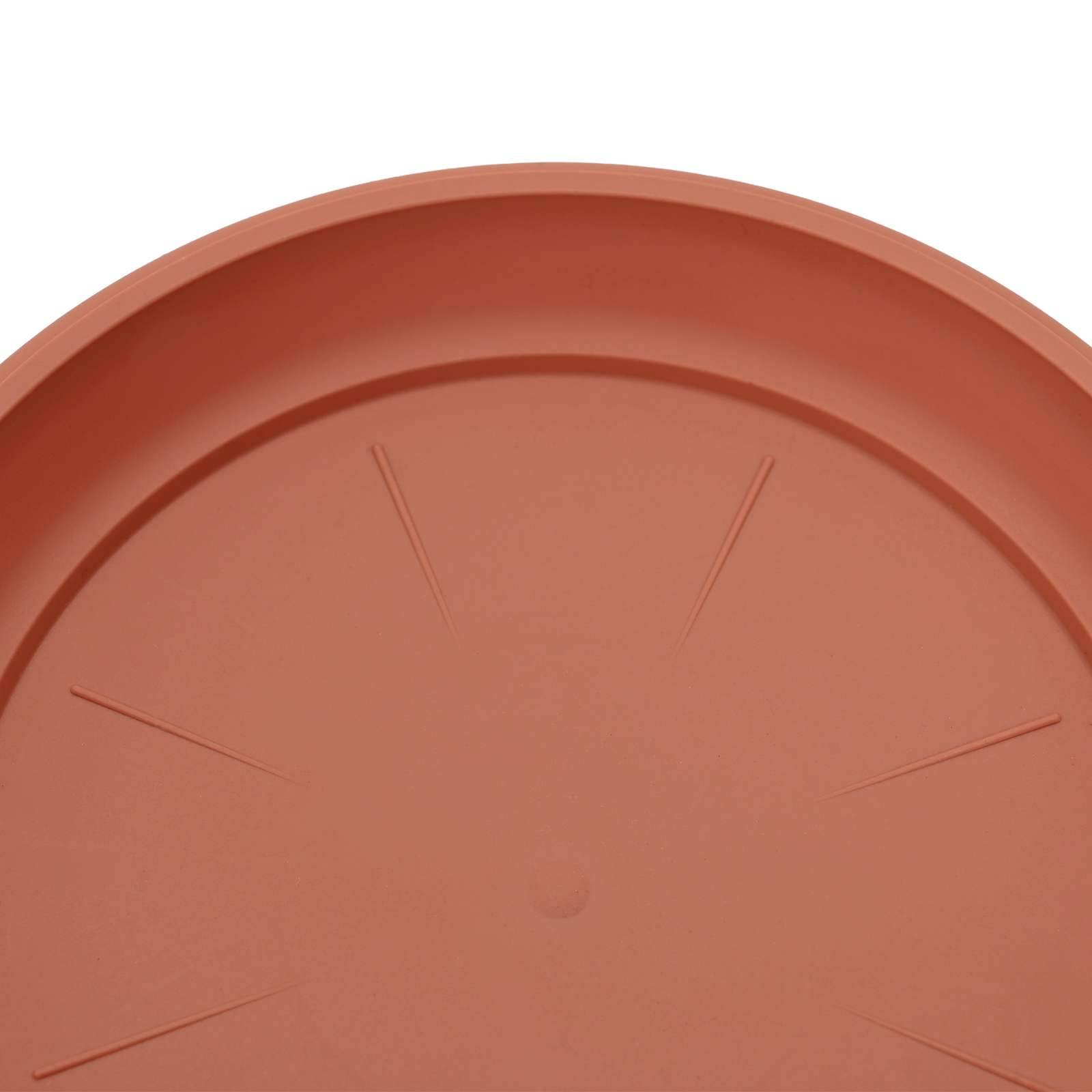 ComfortXL - Lot de 6 Grands Pots de Fleurs Plastique Intérieur Extérieur Drainage 39x32 cm Rouge Brique - ComfortXL Outdoor Living - Image 8