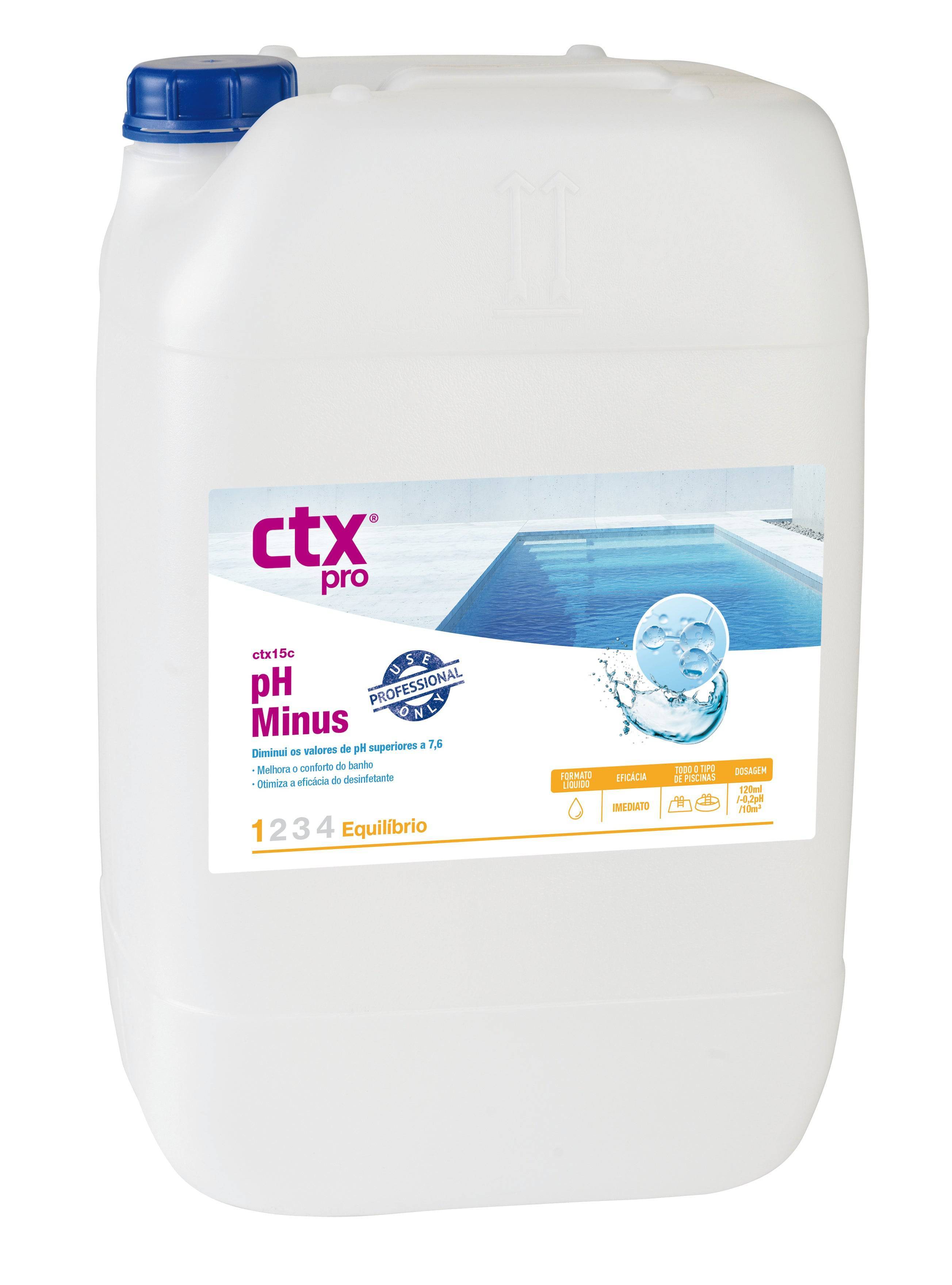 CTX-15C pH- (pH moins) Liquide - Dosage : 1,2 l -> 100 m3