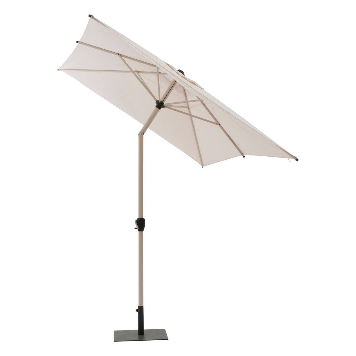 Hesperide - Parasol droit rectangulaire inclinable "Loompa" argile & blé 3 x 2m en aluminium et polyester - Hespéride - Image 3
