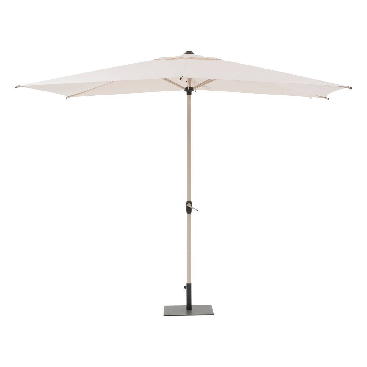 Hesperide - Parasol droit rectangulaire inclinable "Loompa" argile & blé 3 x 2m en aluminium et polyester - Hespéride - Image 2