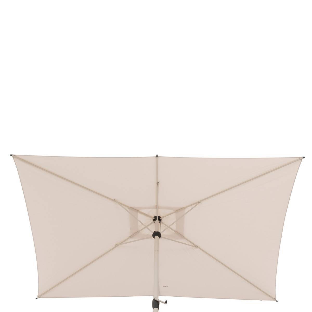 Hesperide - Parasol droit rectangulaire inclinable "Loompa" argile & blé 3 x 2m en aluminium et polyester - Hespéride - Image 4