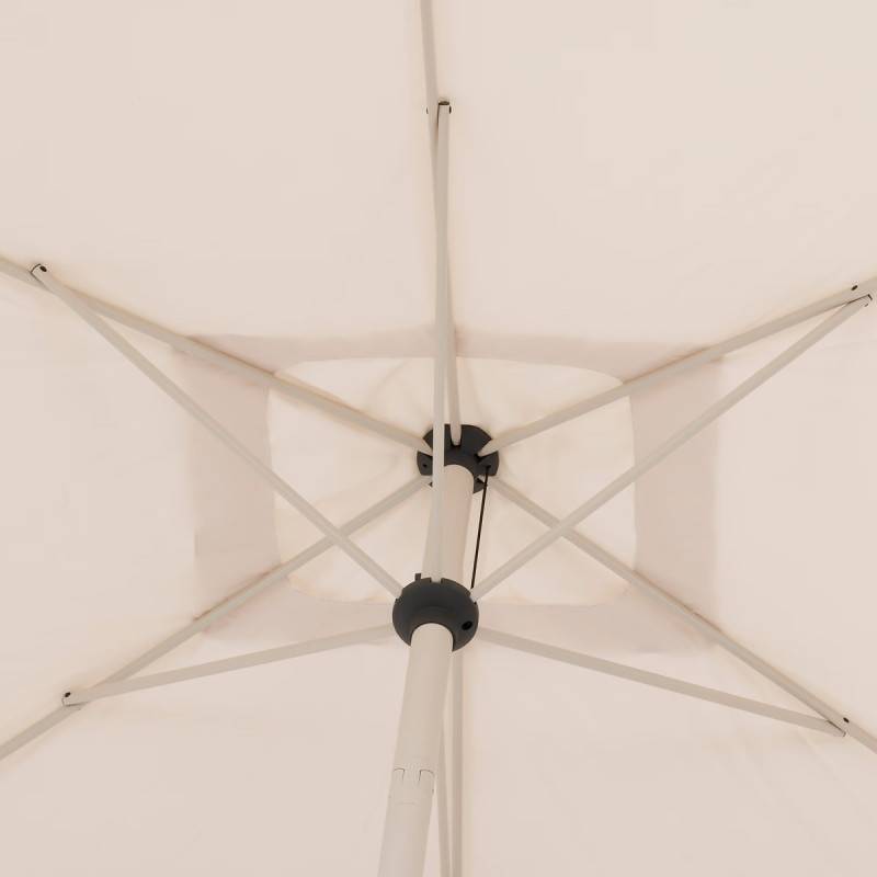 Hesperide - Parasol droit rectangulaire inclinable "Loompa" argile & blé 3 x 2m en aluminium et polyester - Hespéride - Image 7