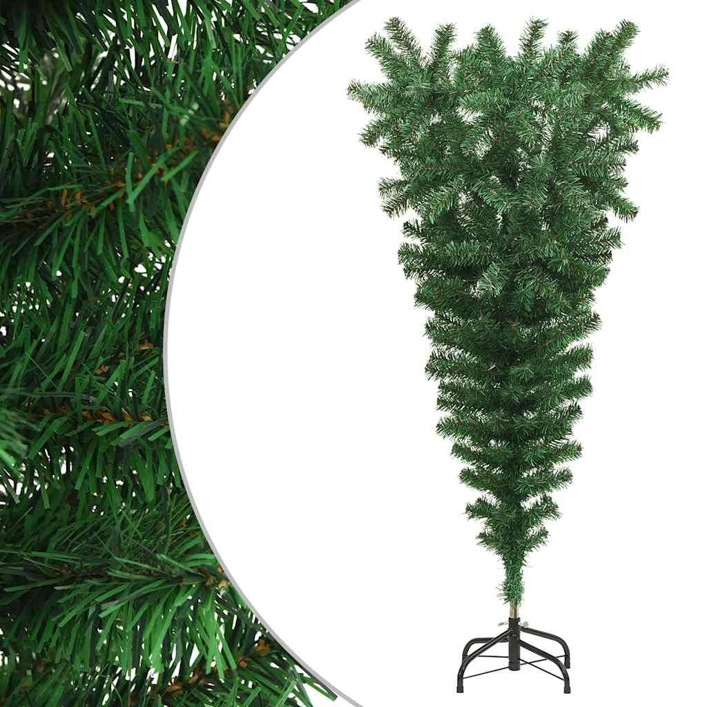 Vidaxl - Sapin de Noël artificiel renversé avec support Vert 120 cm vidaXL 329172 - Image 1