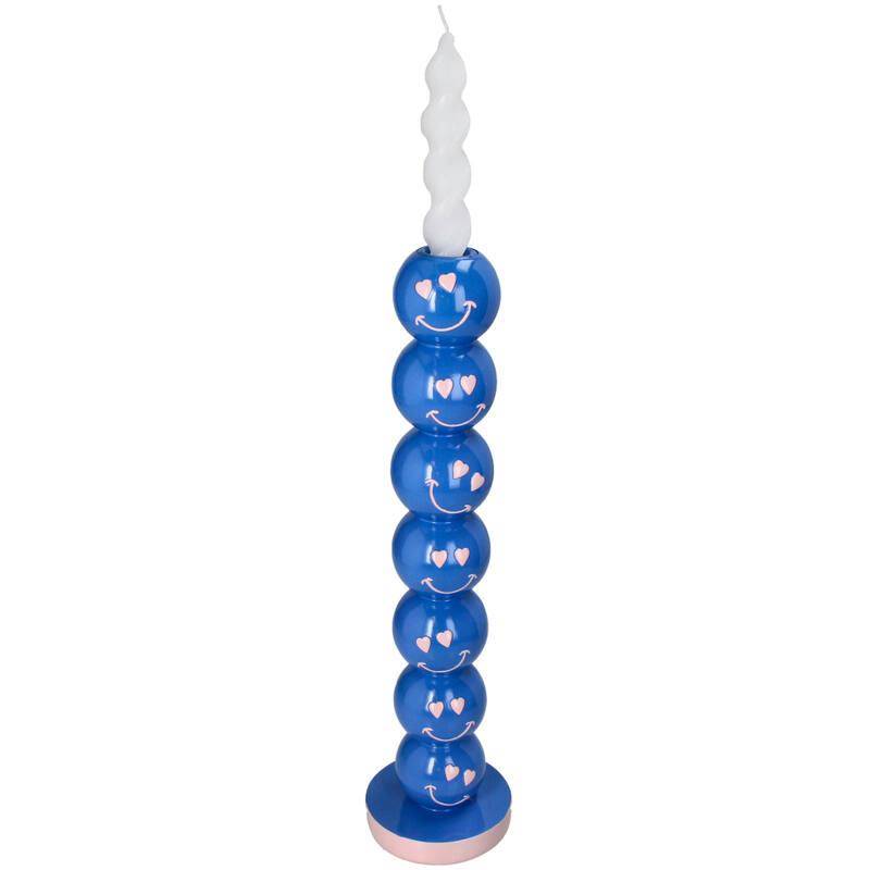 Bougeoir smiley bleu - 36 cm - Image 7
