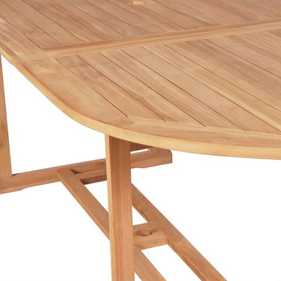 Table de jardin | Table d'extérieur 180x90x75 cm Bois de teck solide - Image 4