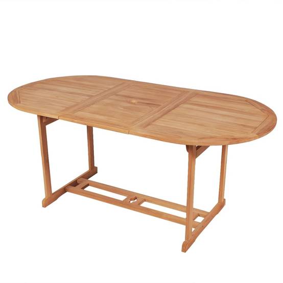Table de jardin | Table d'extérieur 180x90x75 cm Bois de teck solide - Image 2