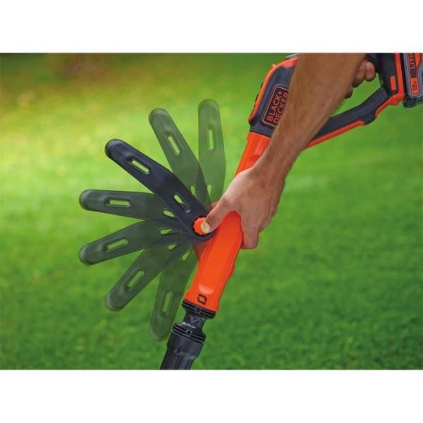 Coupe-Bordures Electrique Sans Fil 18V STC1820EPC-QW - BLACK+DECKER - 2 Vitesses Tete Pivotante 180° - Image 4