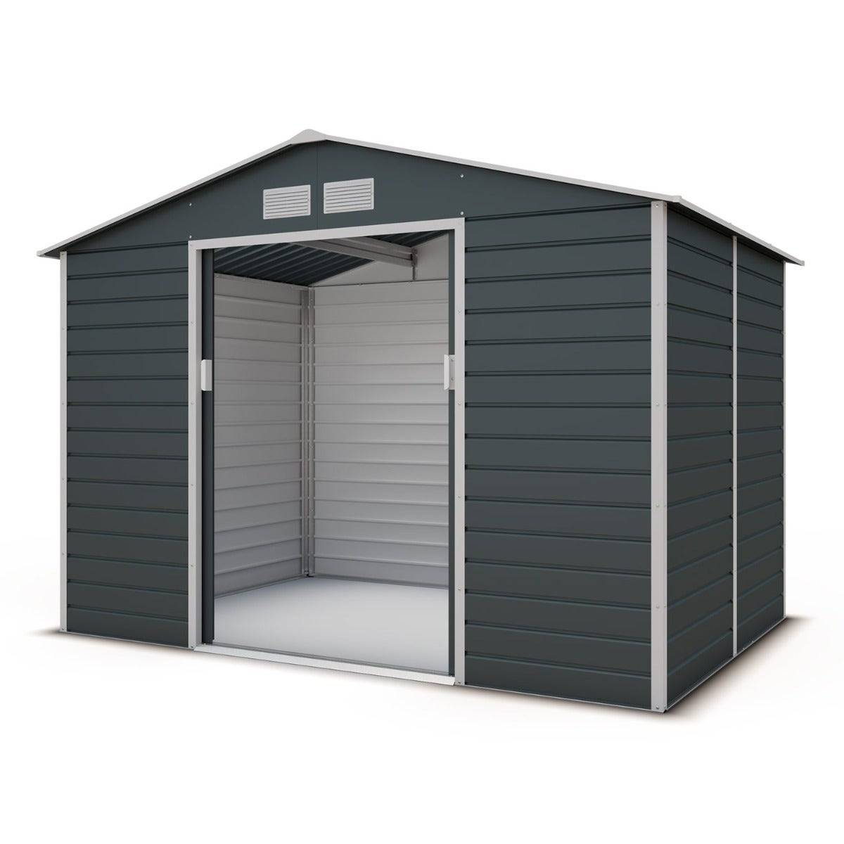 Trigano Jardin - Abri de jardin métal gris 4,83 m2 + kit d'ancrage - Image 2