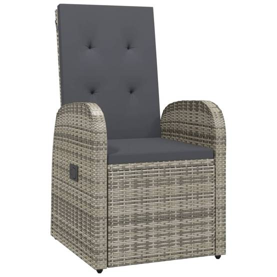 Vidaxl - Chaises de jardin inclinables coussins lot de 2 Résine tressée vidaXL 319539 - Image 4