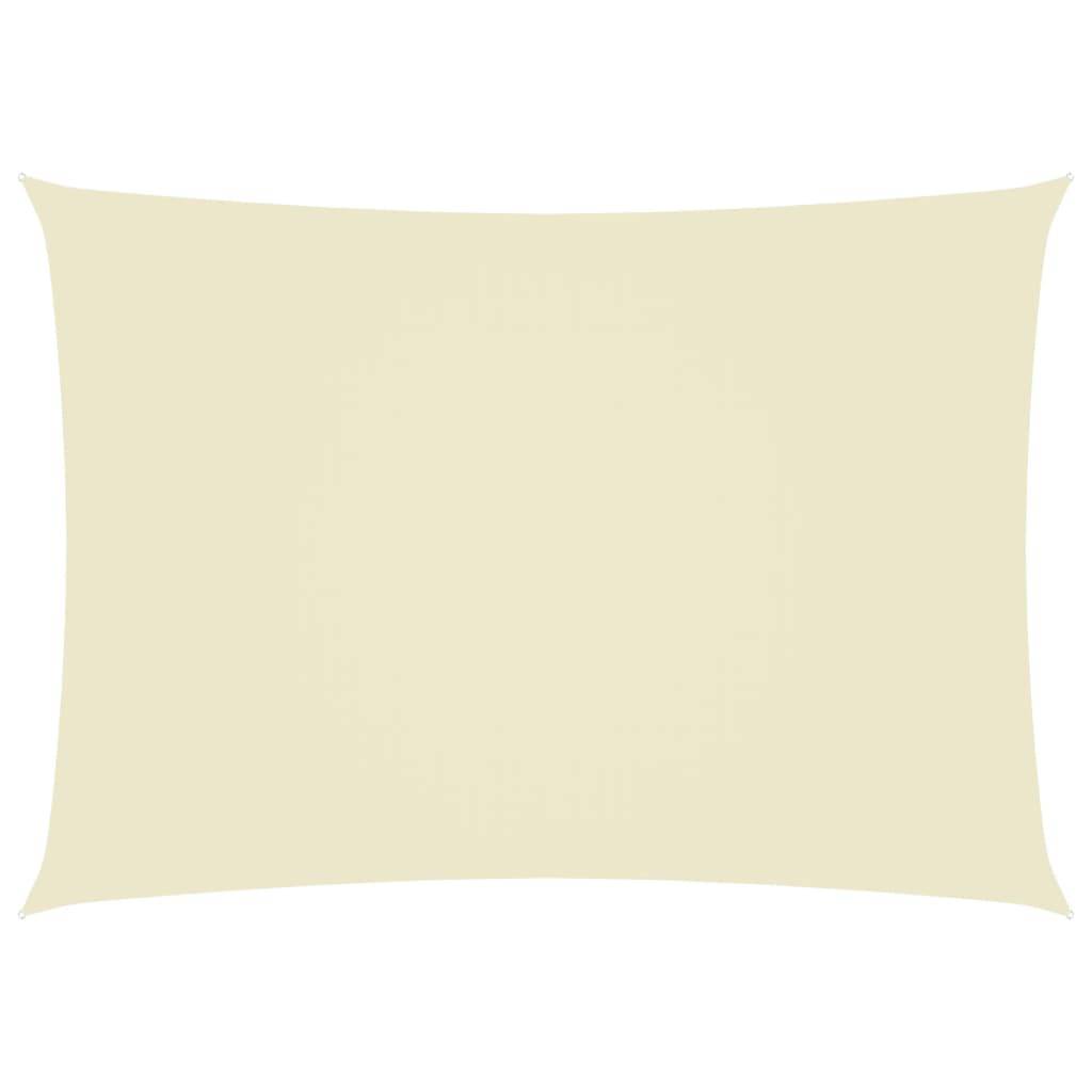 Helloshop26 - Voile toile d'ombrage parasol tissu oxford rectangulaire 3 x 5 m crème - Image 1