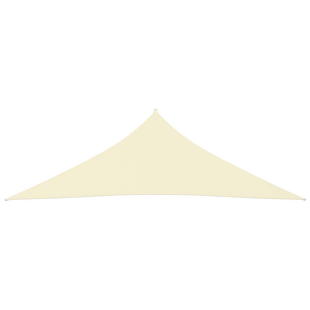 Helloshop26 - Voile toile d'ombrage parasol tissu oxford triangulaire 2,5 x 2,5 x 3,5 m crème - Image 1