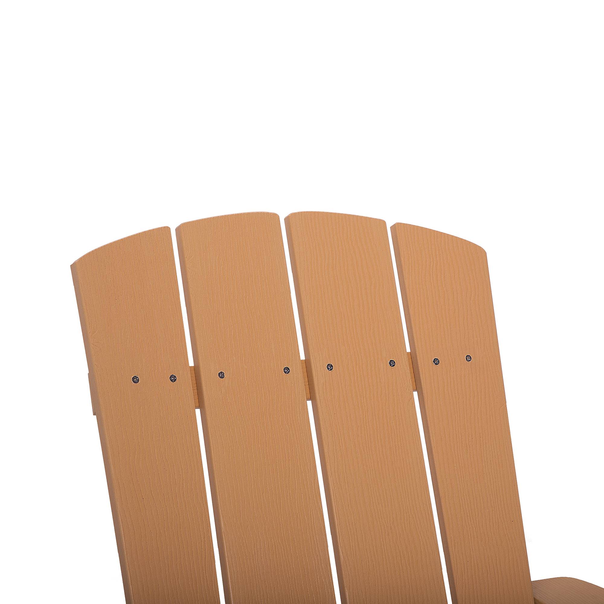 Beliani - Chaise de jardin Bois synthétique Marron ADIRONDACK - 75x88x88- Beliani - Image 8