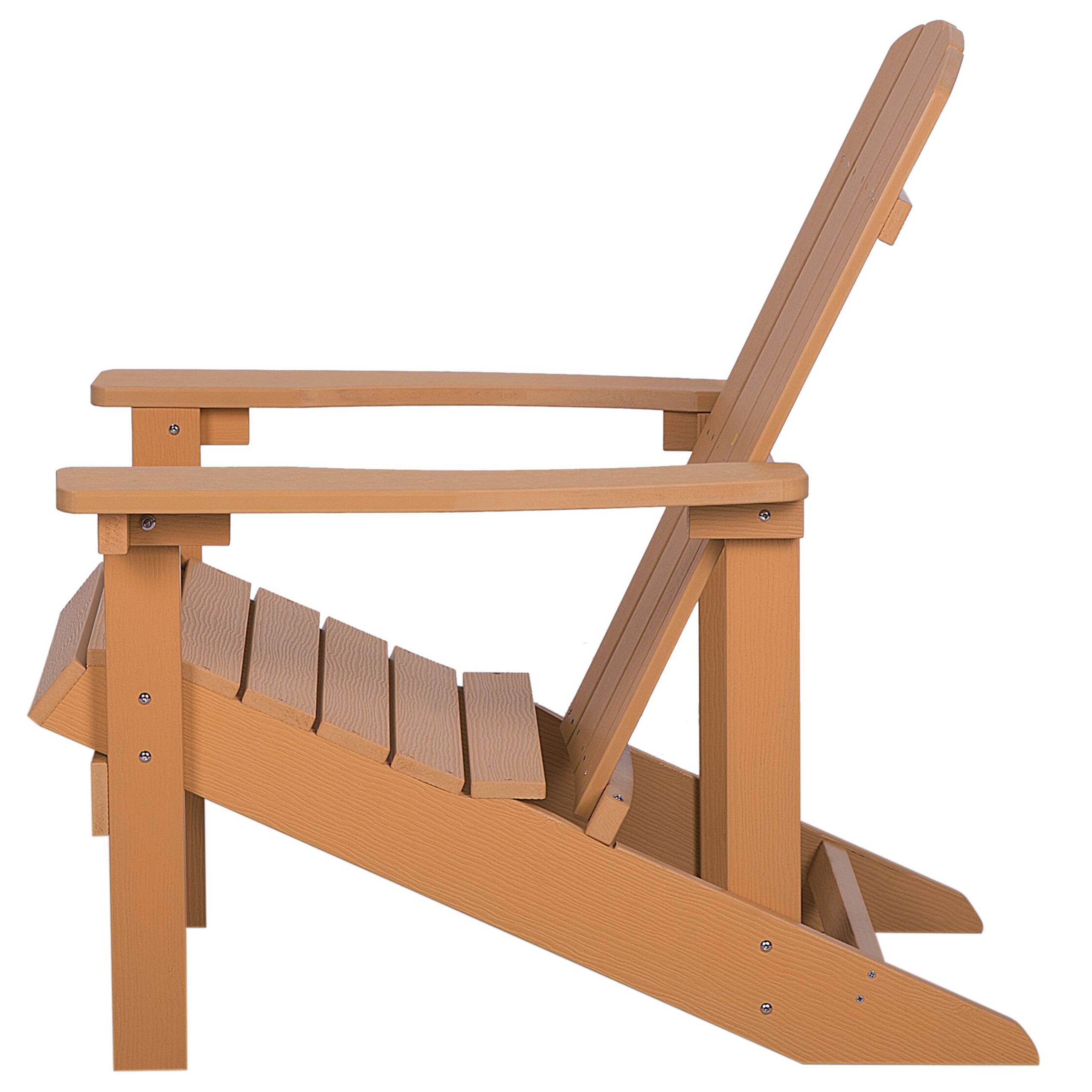 Beliani - Chaise de jardin Bois synthétique Marron ADIRONDACK - 75x88x88- Beliani - Image 6
