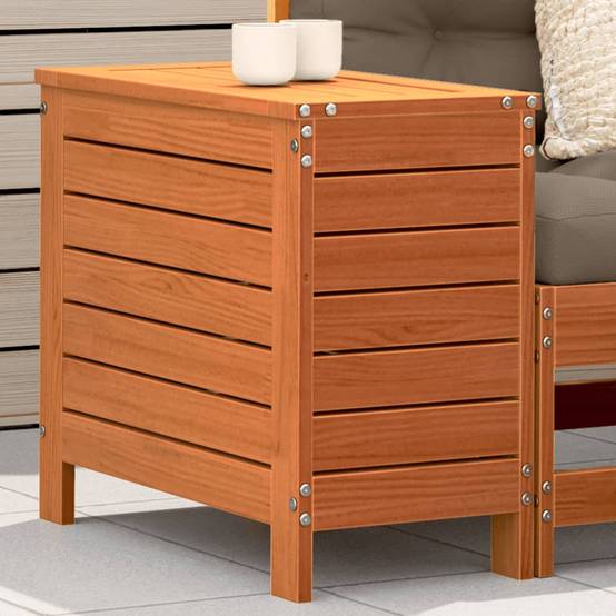 Vidaxl - Repose-pied de jardin cire marron 62x31,5x52 cm bois pin massif vidaXL 844890 - Image 1
