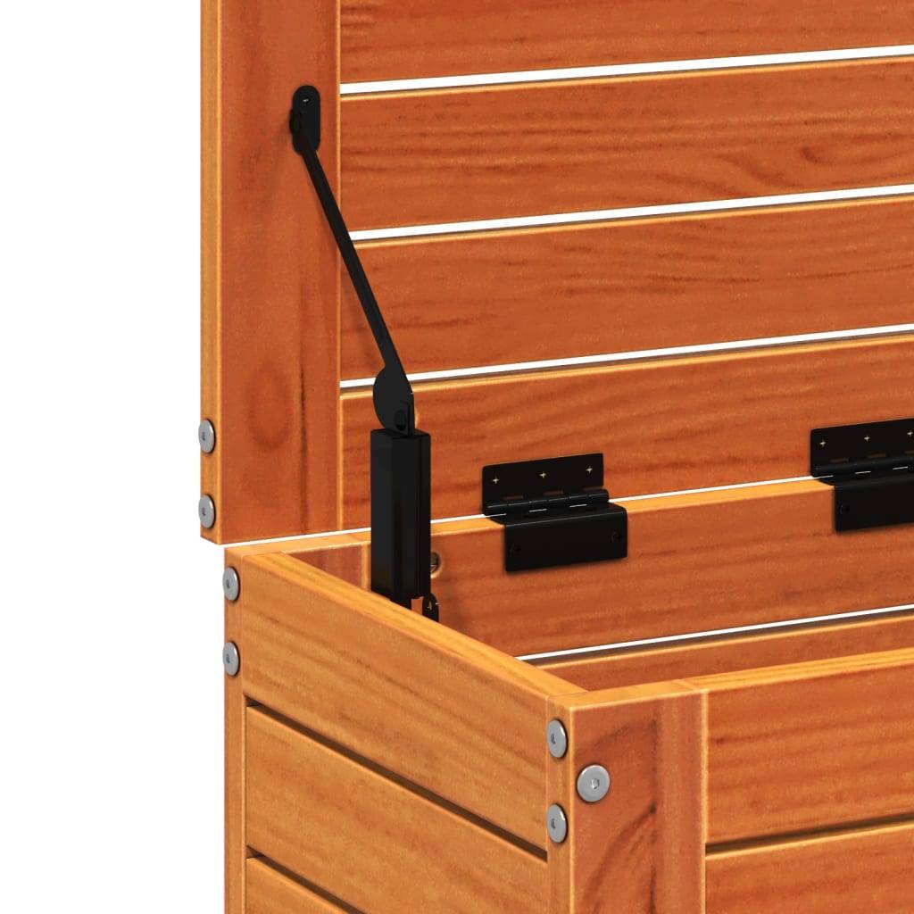 Vidaxl - Repose-pied de jardin cire marron 62x31,5x52 cm bois pin massif vidaXL 844890 - Image 4