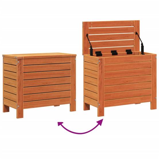 Vidaxl - Repose-pied de jardin cire marron 62x31,5x52 cm bois pin massif vidaXL 844890 - Image 8