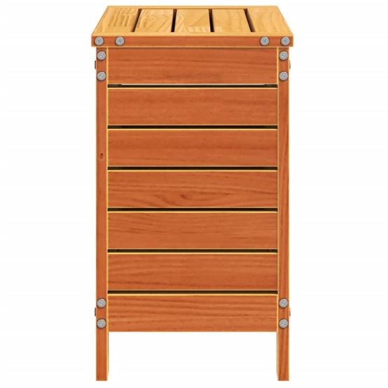 Vidaxl - Repose-pied de jardin cire marron 62x31,5x52 cm bois pin massif vidaXL 844890 - Image 6