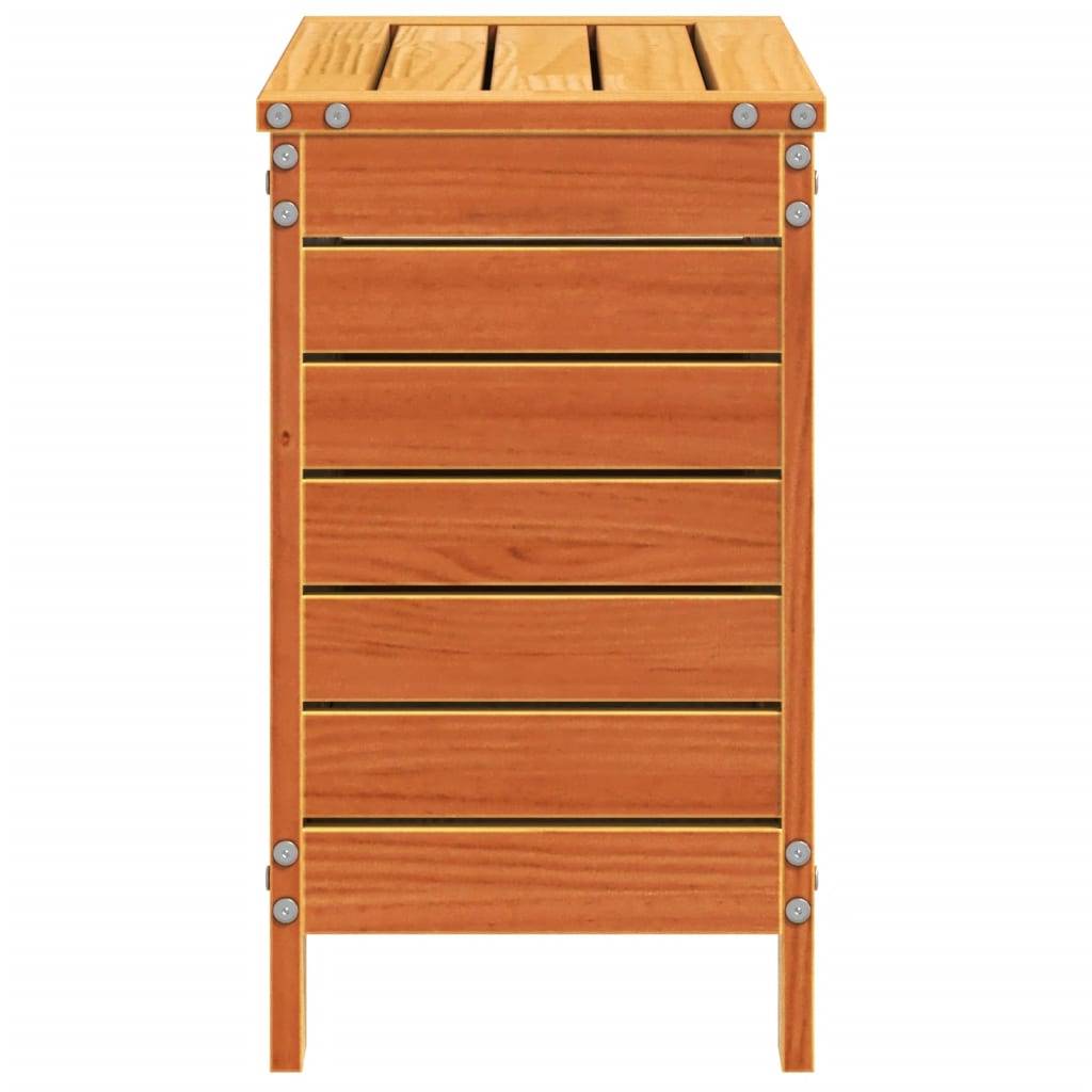 Vidaxl - Repose-pied de jardin cire marron 62x31,5x52 cm bois pin massif vidaXL 844890 - Image 6