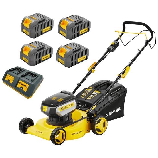 Tondeuse A Batterie 80V (2x40V) - Coupe 42cm - Autotractée + 2 Batteries 2Ah + Chargeur - Autonomie 250m2 - Image 5
