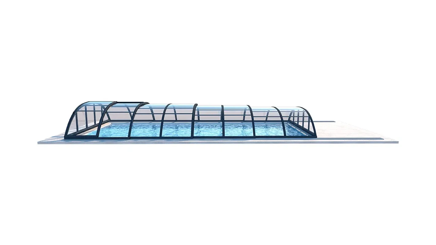 Altanka - Abri de piscine Horizon - 8,61x4,62 m - polycarbonate massif 3 mm - Couleur Ral7016 Graphite - ECO206 - Image 3