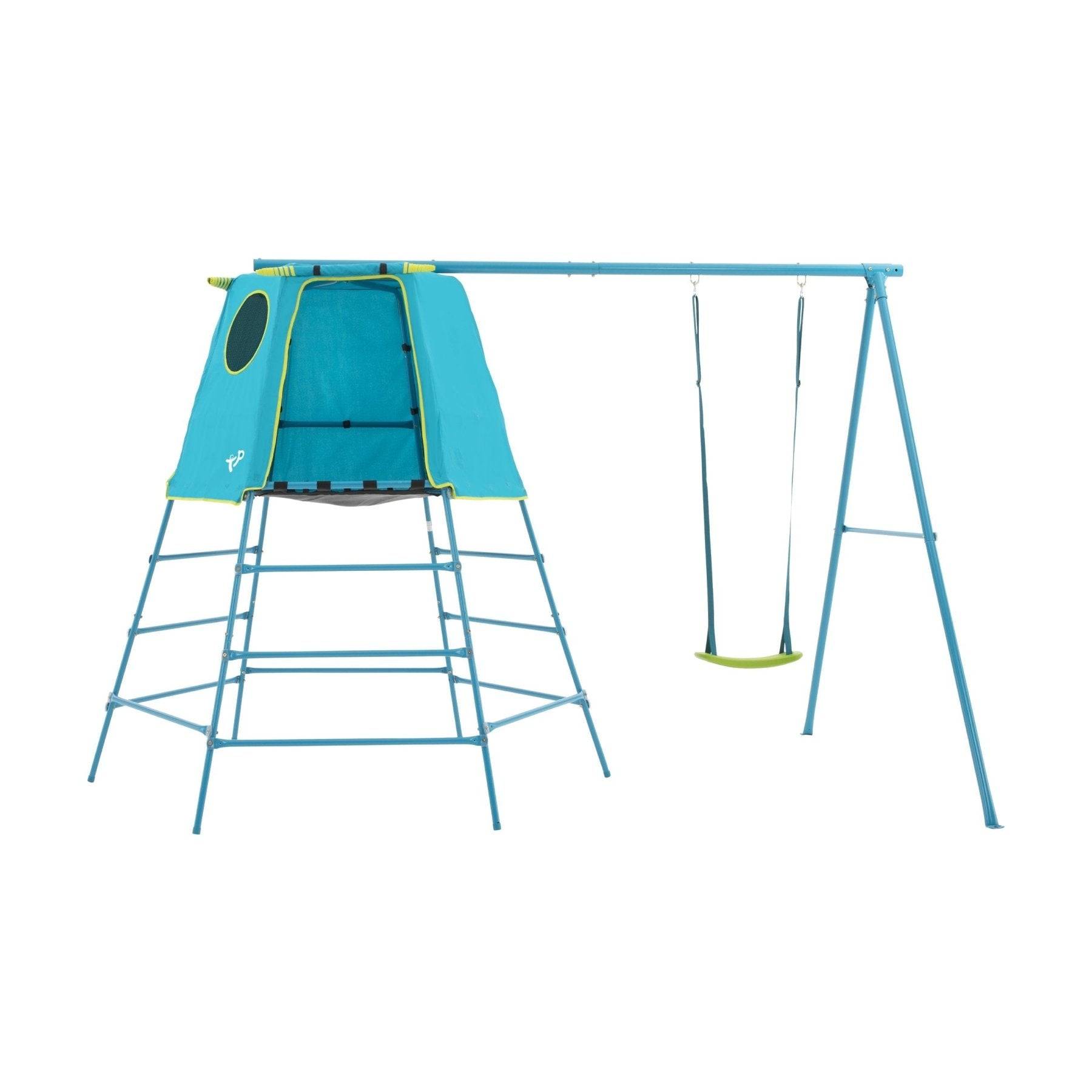 Tp Toys - Aire de jeux balançoire - métal bleu - H201 cm - EXPLORER TOUR - Image 2